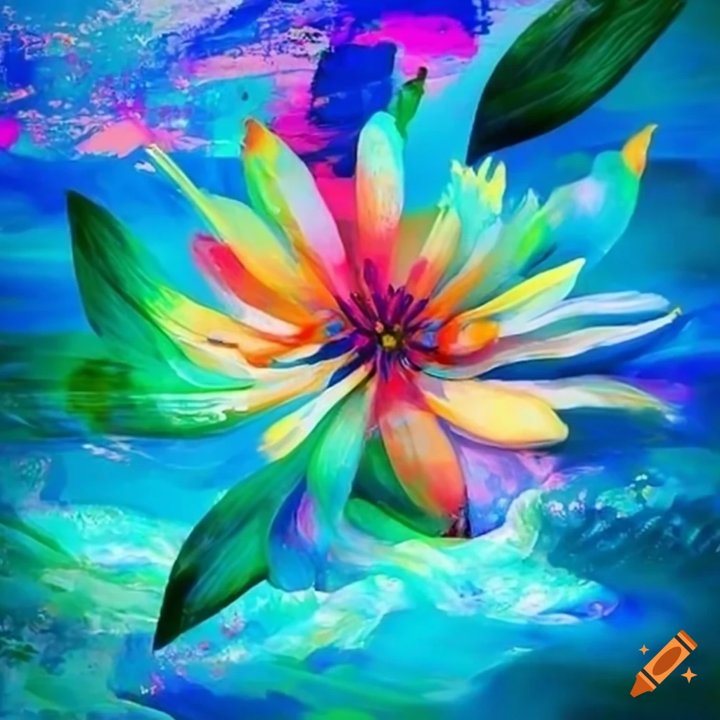 Glass Painting Of A Lotus Flower In Ocean Waves On Craiyon glass-painting-of-a-lotus-flower-in-ocean-waves-on-craiyon