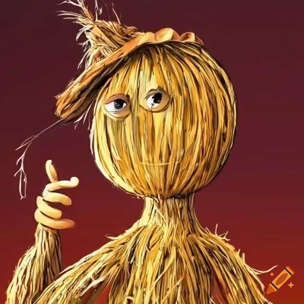 Sneaky cartoon character approaching