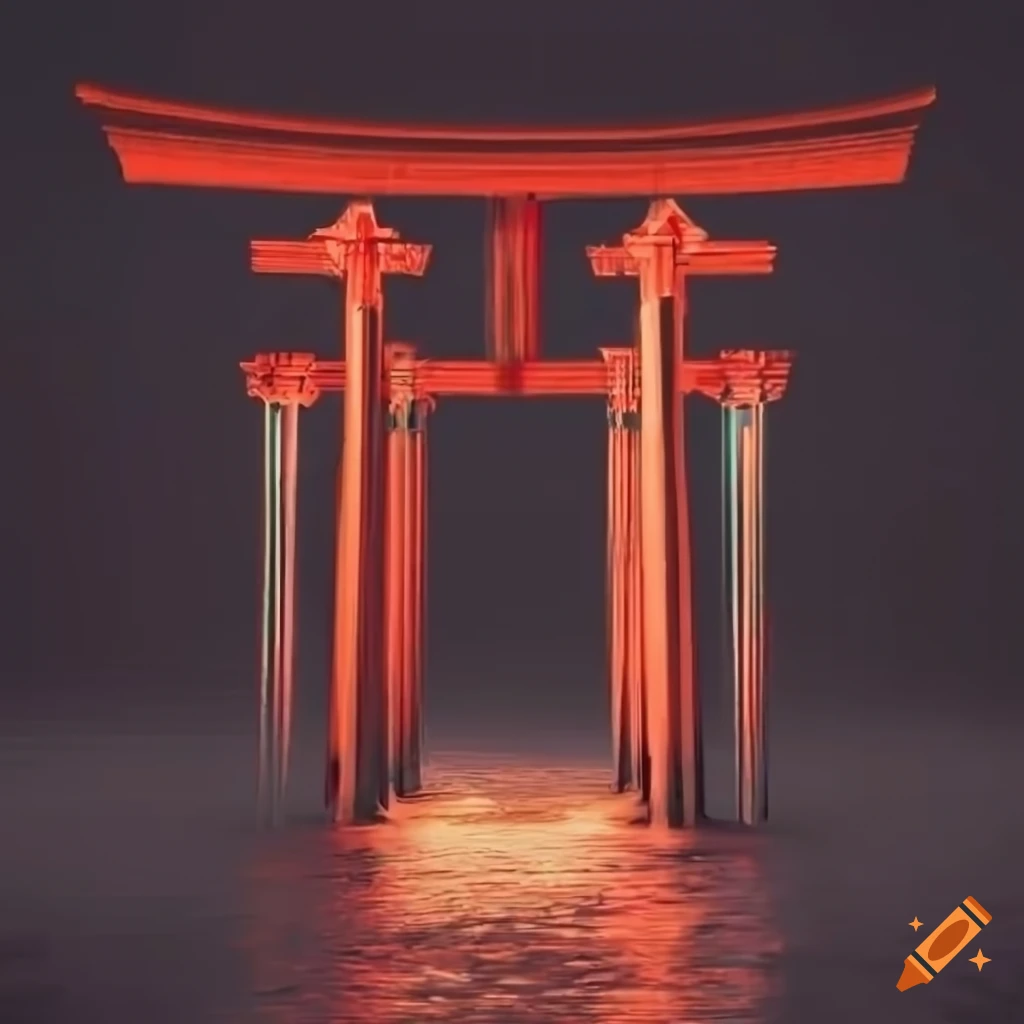 RTX rendering of a torii gate