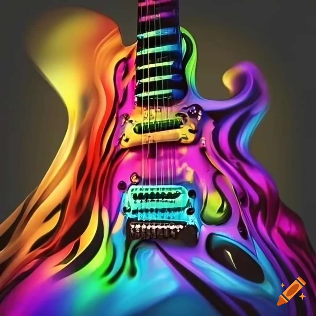 colorful-exploding-guitars
