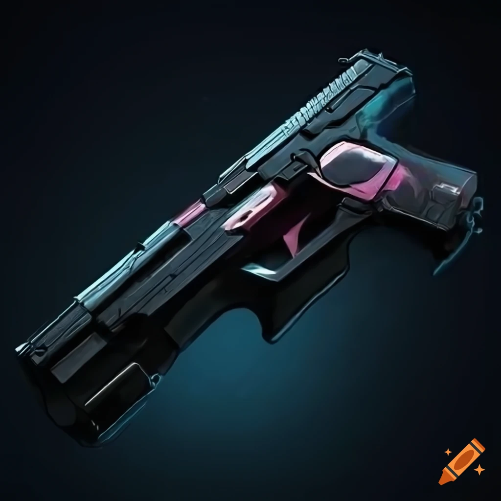 Cyberpunk handgun