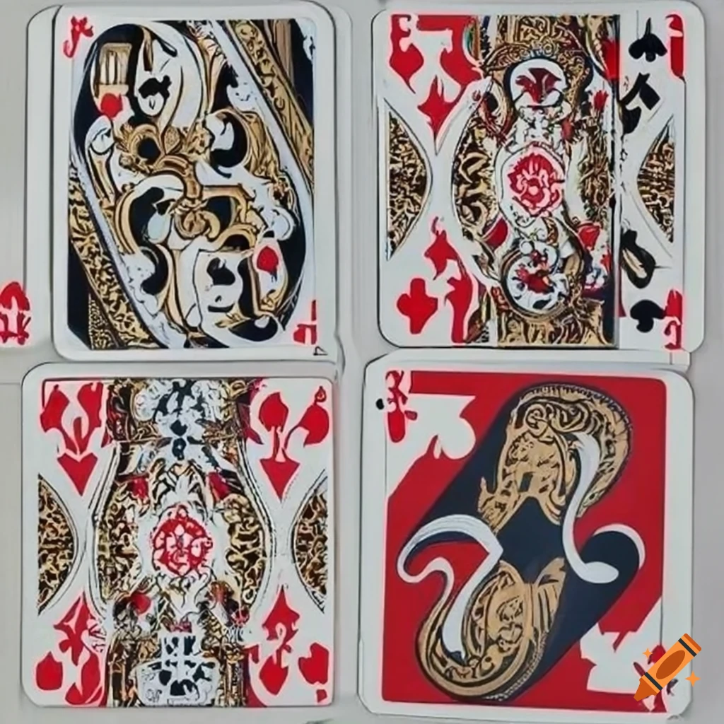 An arabic playing card on Craiyon