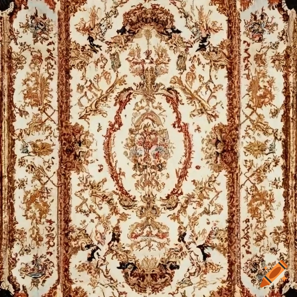 top view of a traditional Finnish aristocrat carpet