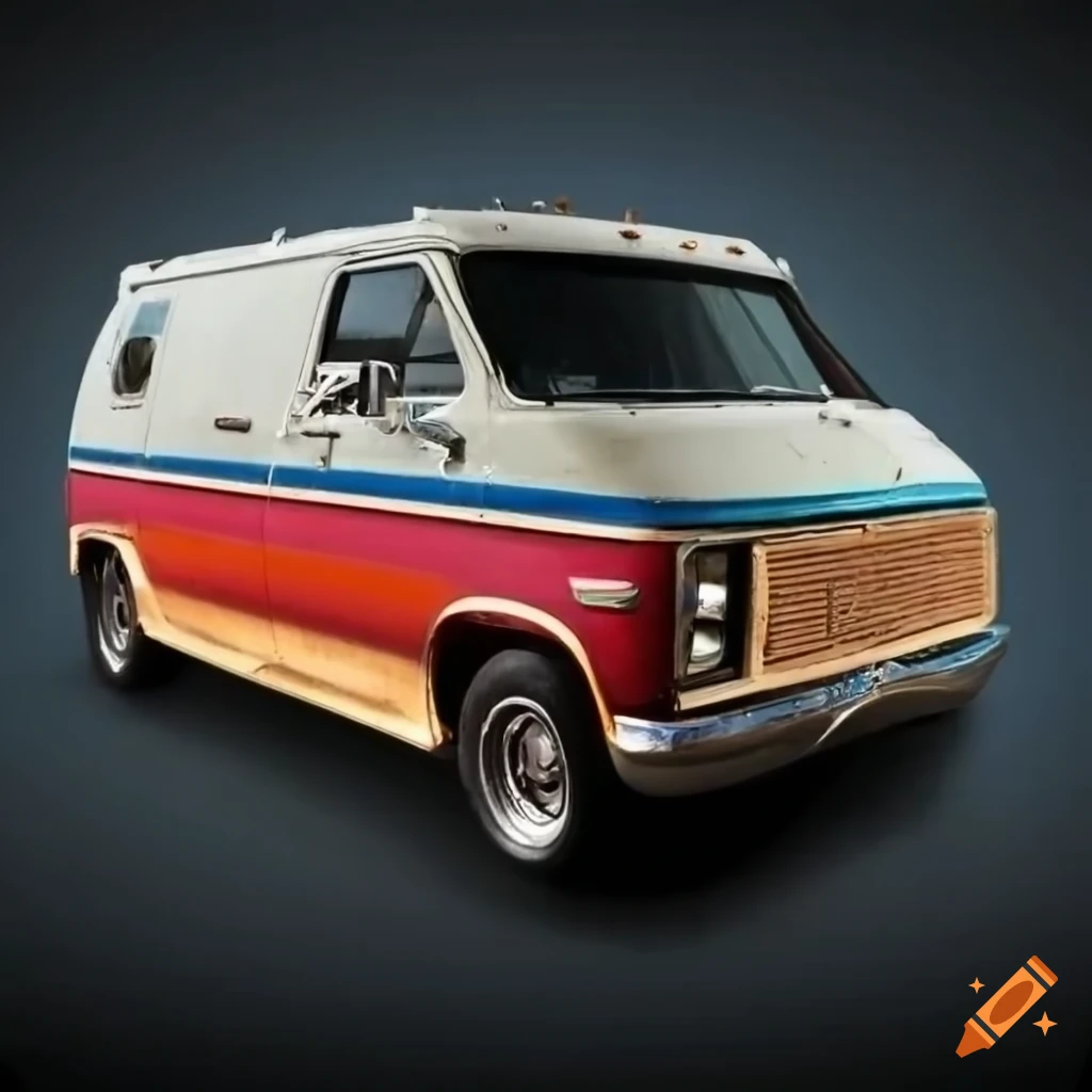 1981 gmc ram van with custom metalflake paint job on Craiyon