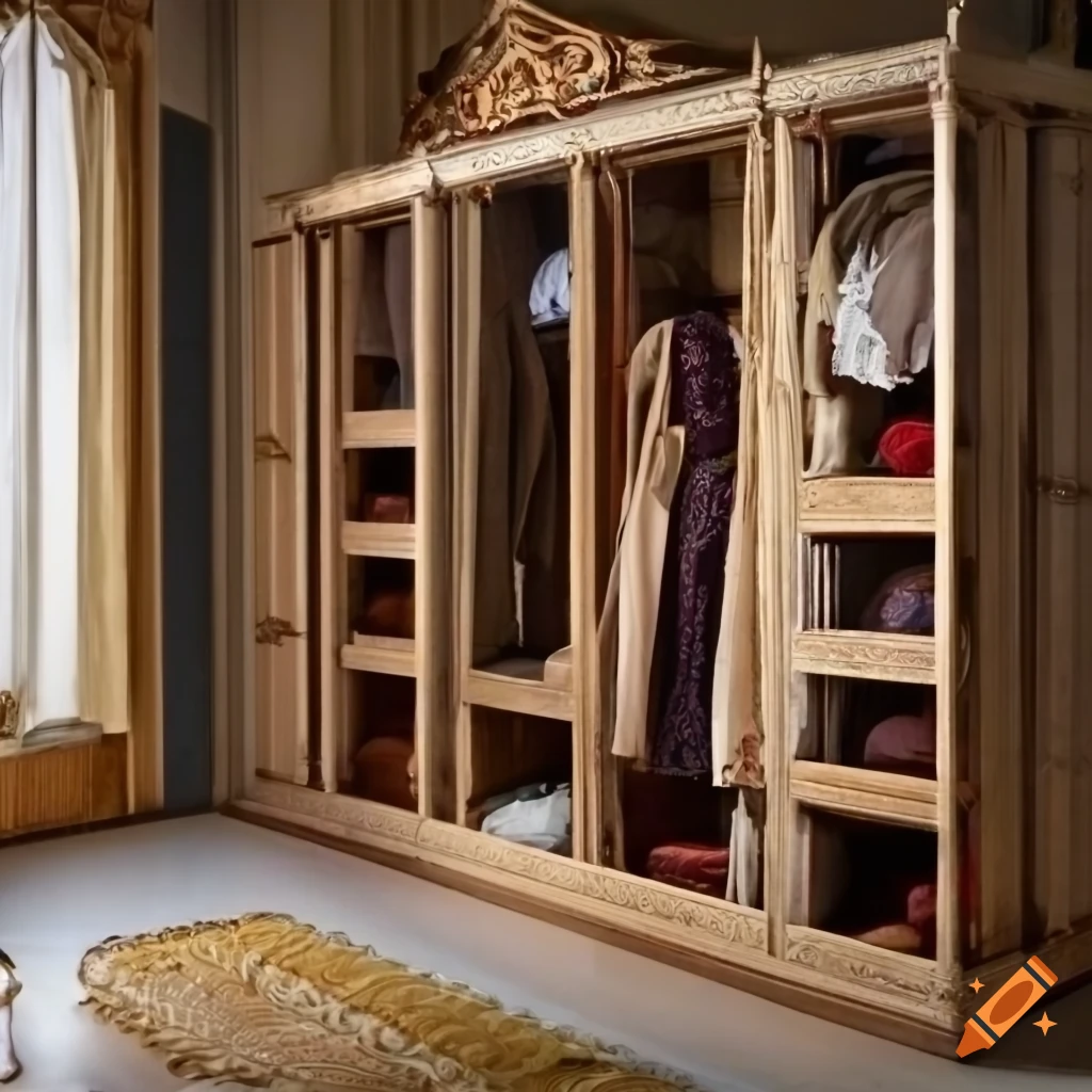 vintage walk-in-wardrobe for a noble lady