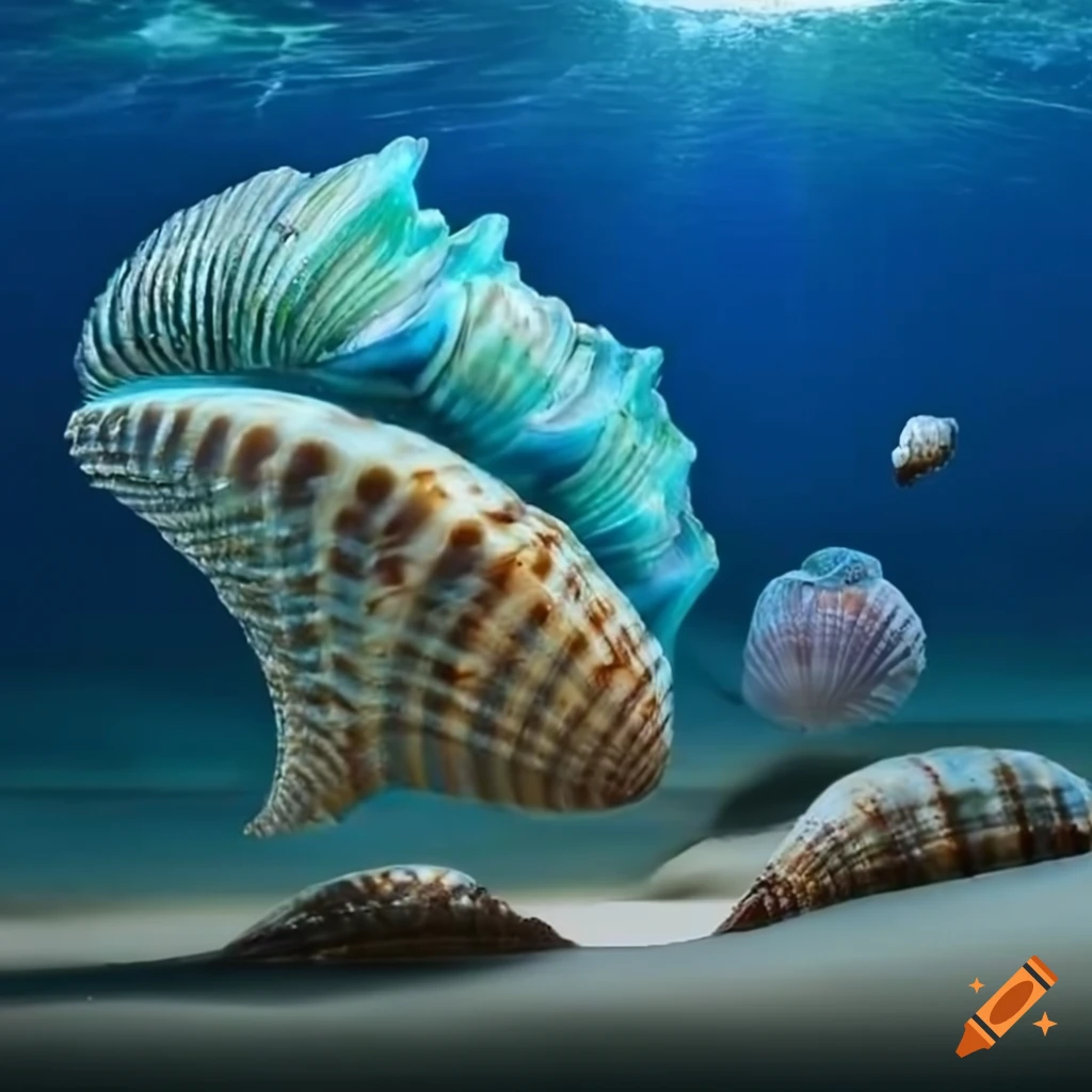 giant iridescent seashell