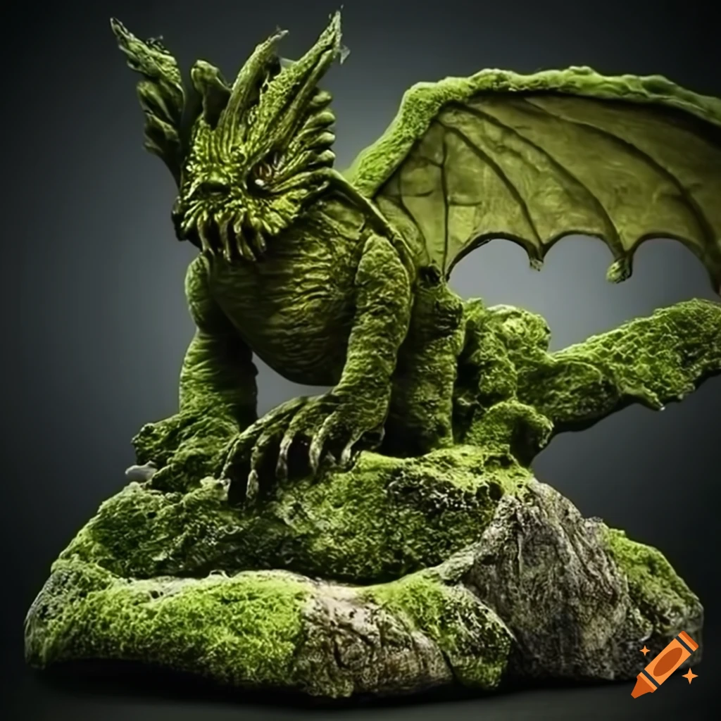 Green wood dragon on Craiyon