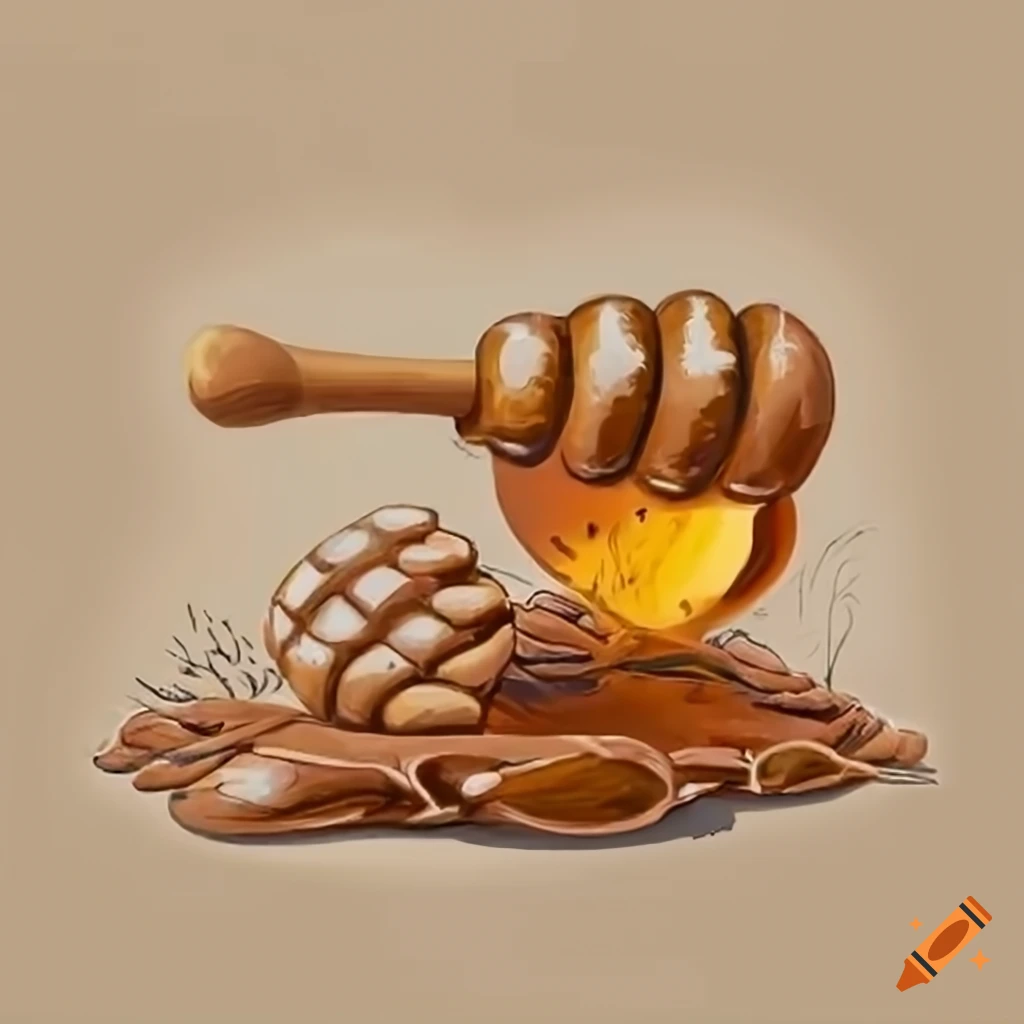 rustic honey icon with calming properties