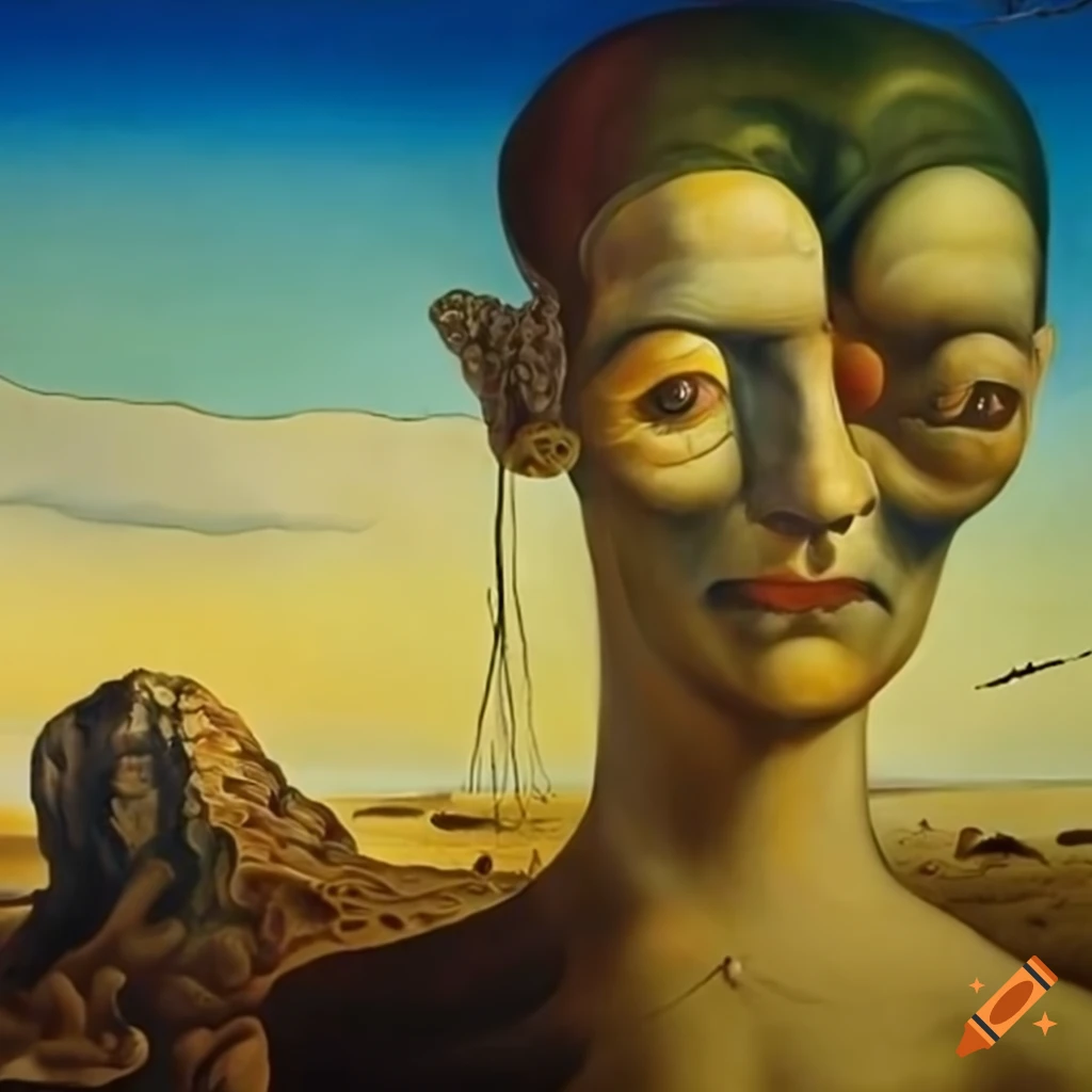 hyperdetailed painting by Salvador Dali