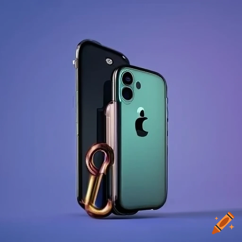 smartphone with lock screen