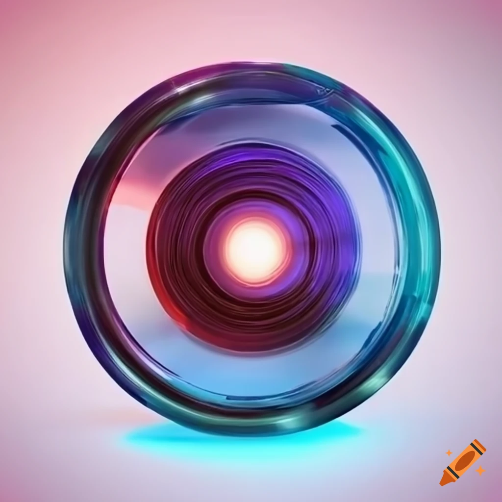 abstract digital art of a circle