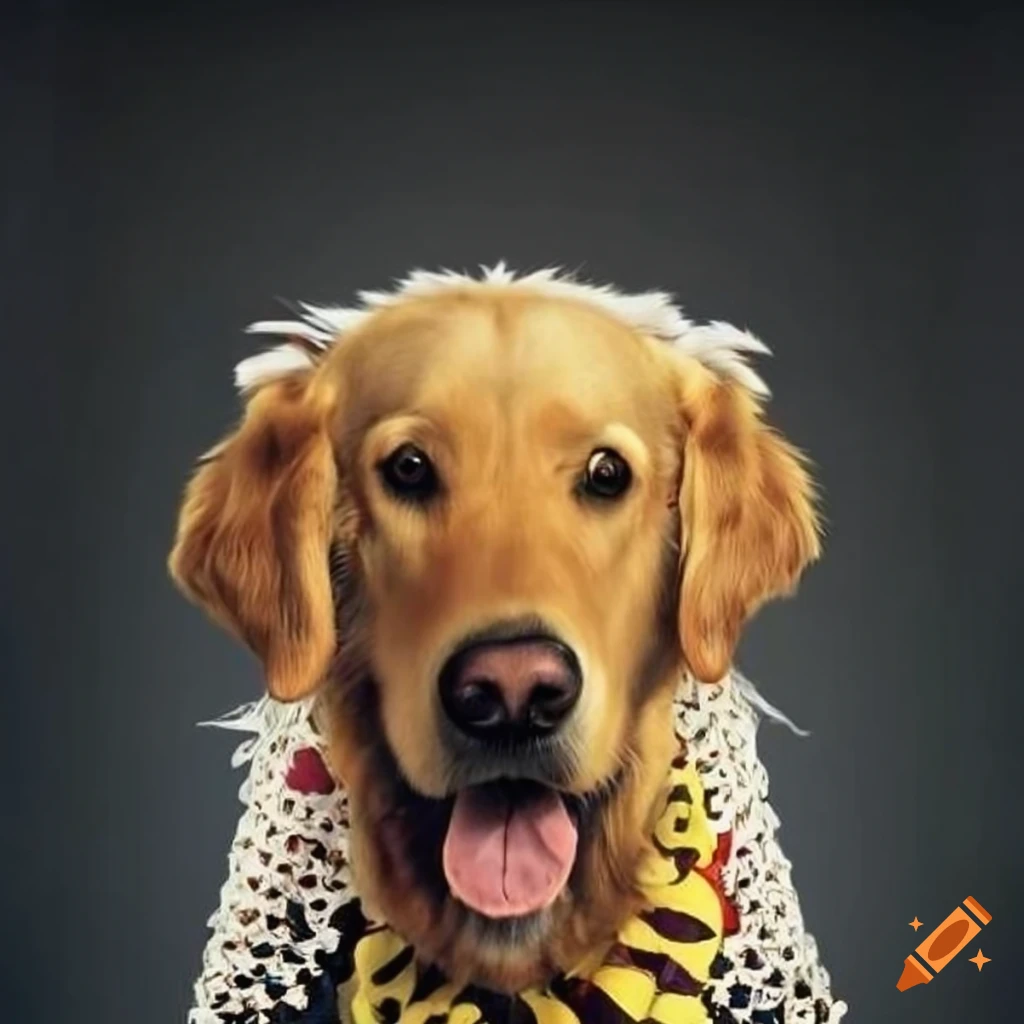 movie poster of lovable golden retriever named Jester