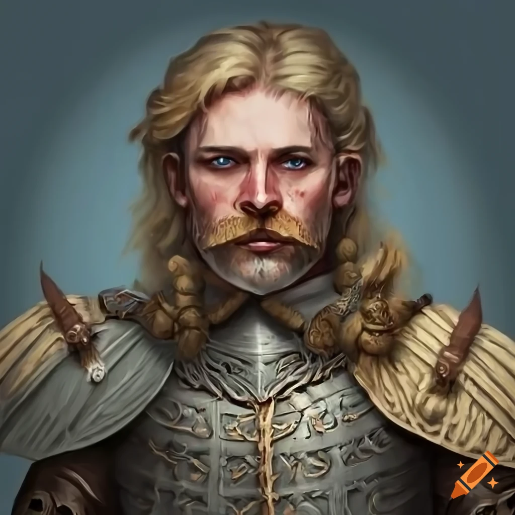 Portrait of a noble-inspired warrior in pillars of eternity