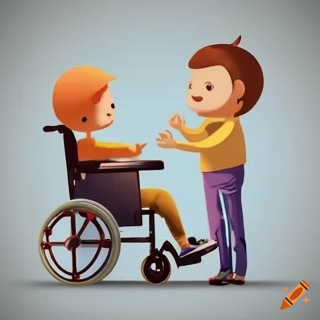 man and child in wheelchair