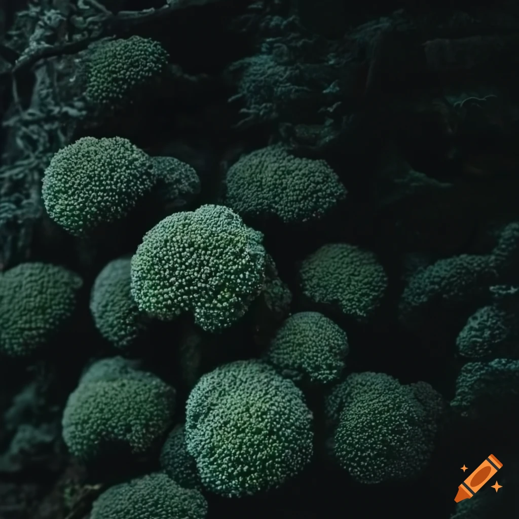 aesthetic woods with broccoli trees