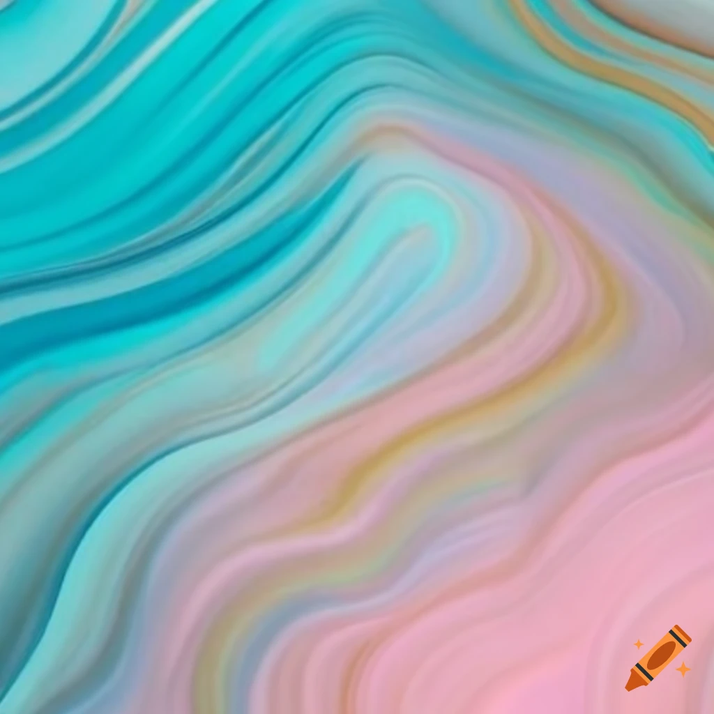 abstract waves of light pink, gold, and light blue
