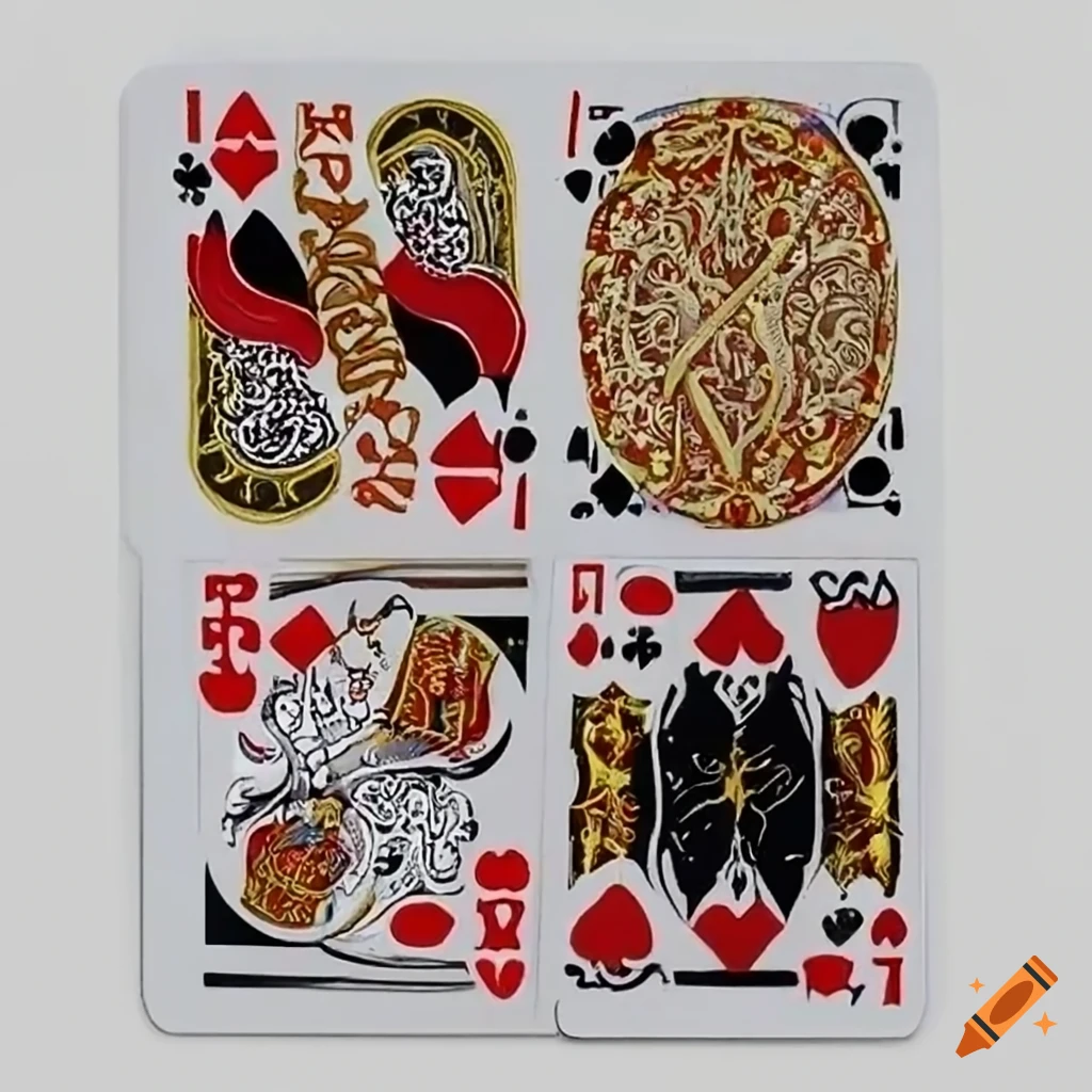 Arabic-themed playing card on Craiyon