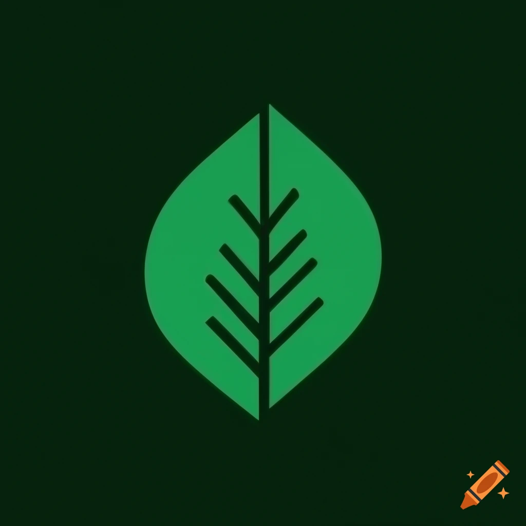 geometric logo of a leafy tree on a white background