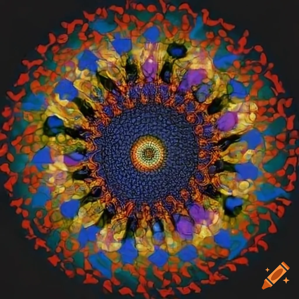 abstract art with mathematical elements in Max Ernst style