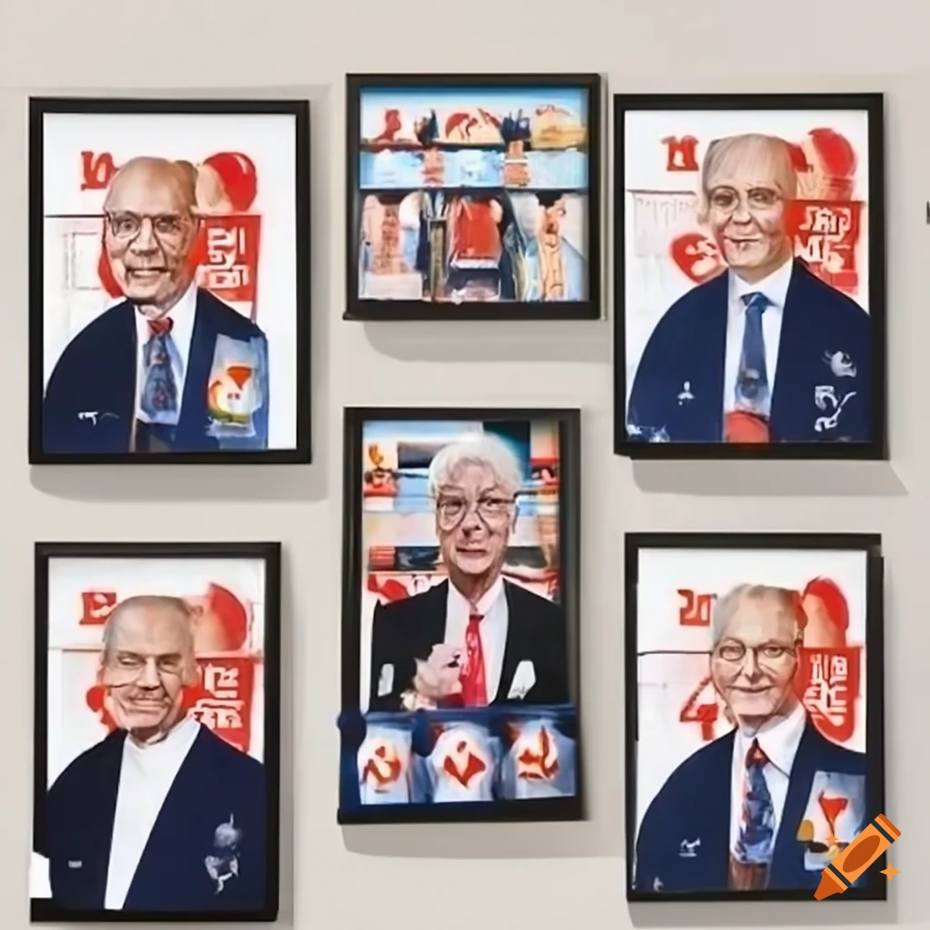 Dutch election posters on a wall