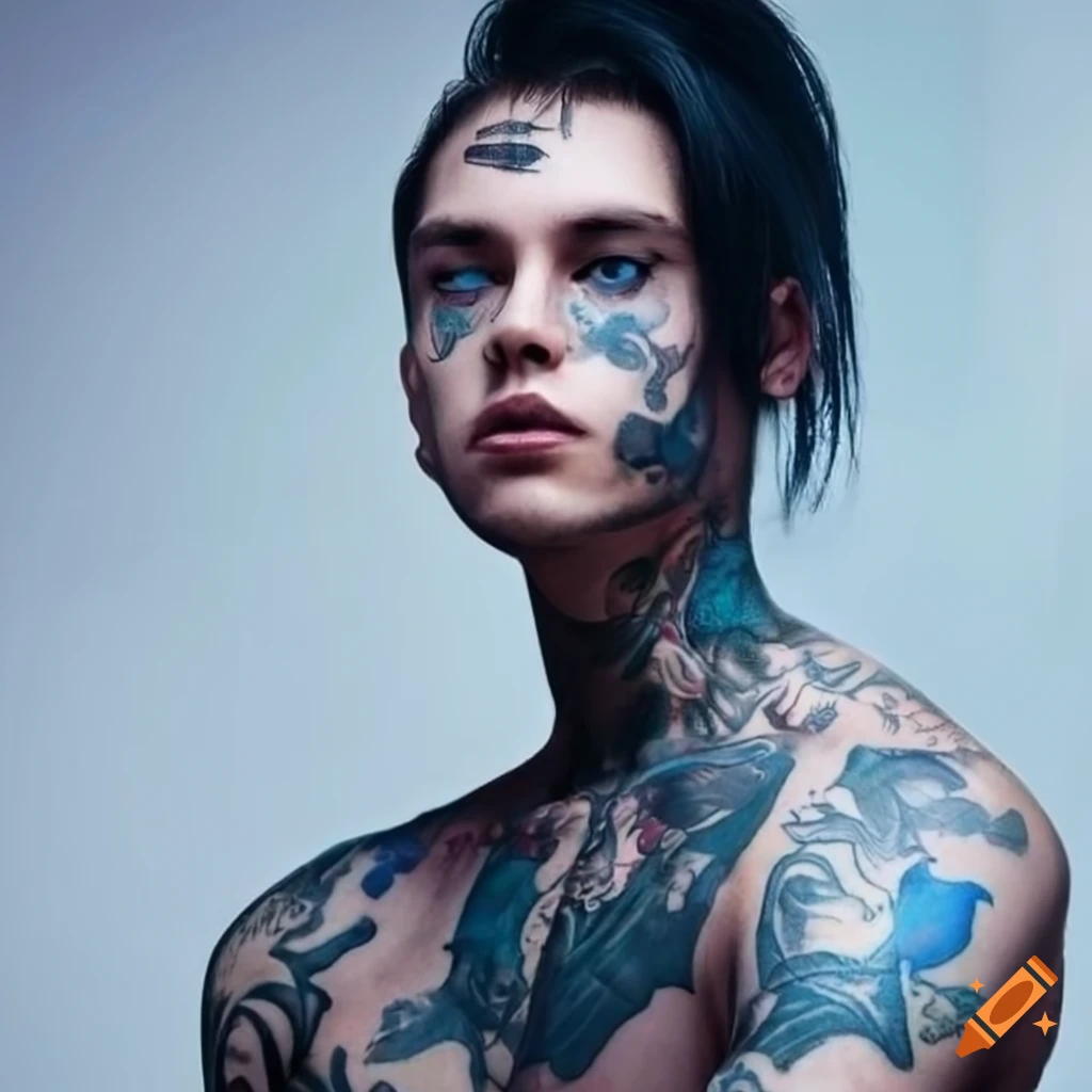 portrait-of-a-stylish-young-man-with-tattoos-and-blue-eyes-on-craiyon