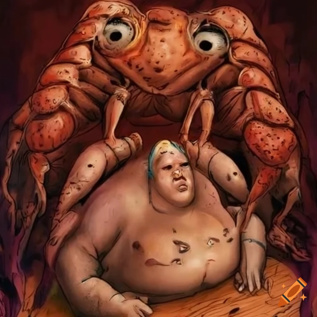 Grotesque and surreal comic book art on Craiyon