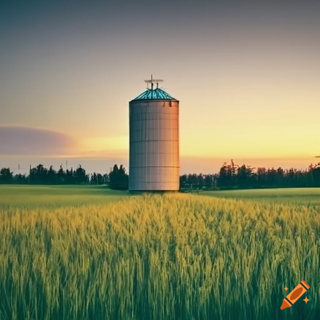 silo in a field