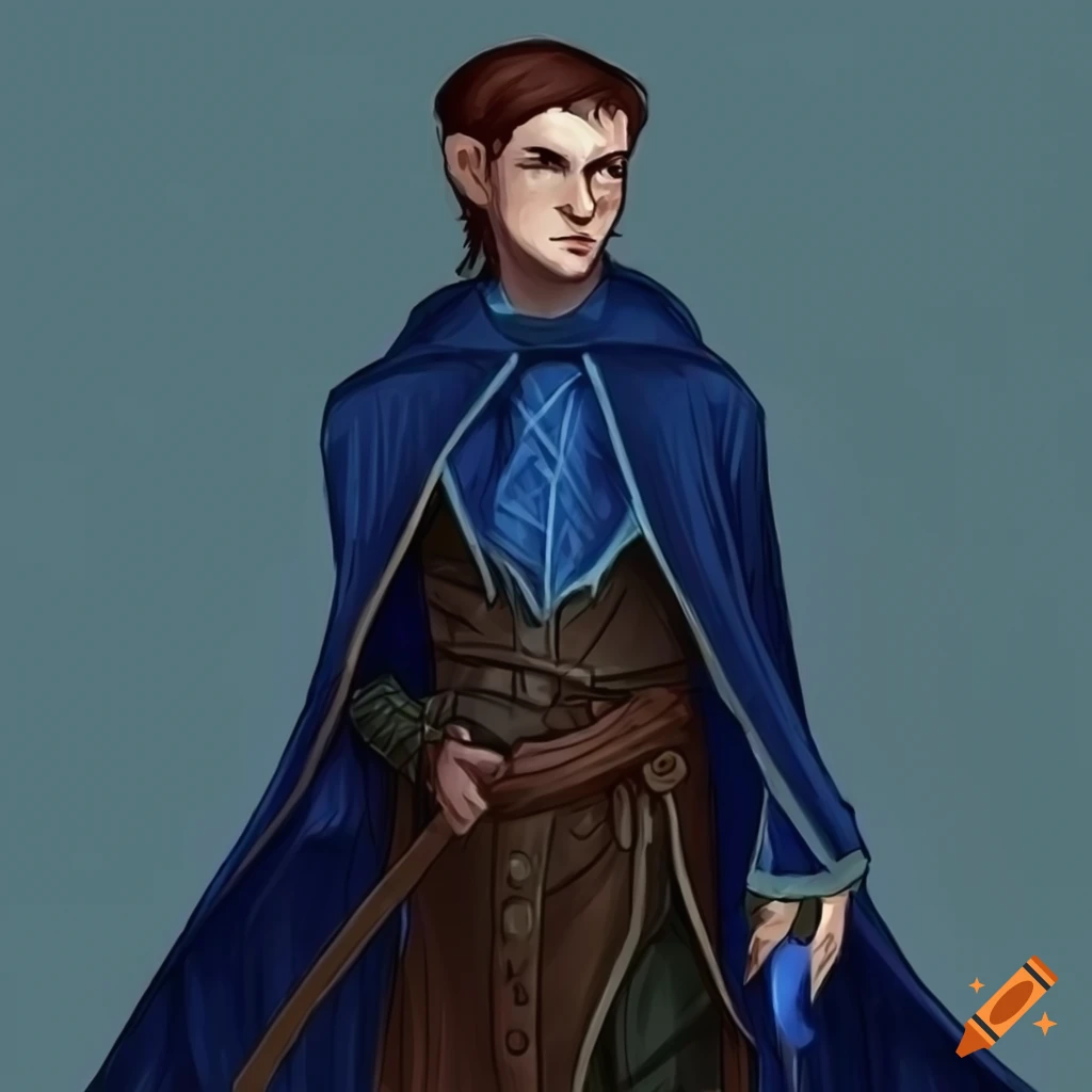Illustration Of A Male Half elf Wizard With A Blue Hat And Cloak On Craiyon illustration-of-a-male-half-elf-wizard-with-a-blue-hat-and-cloak-on-craiyon
