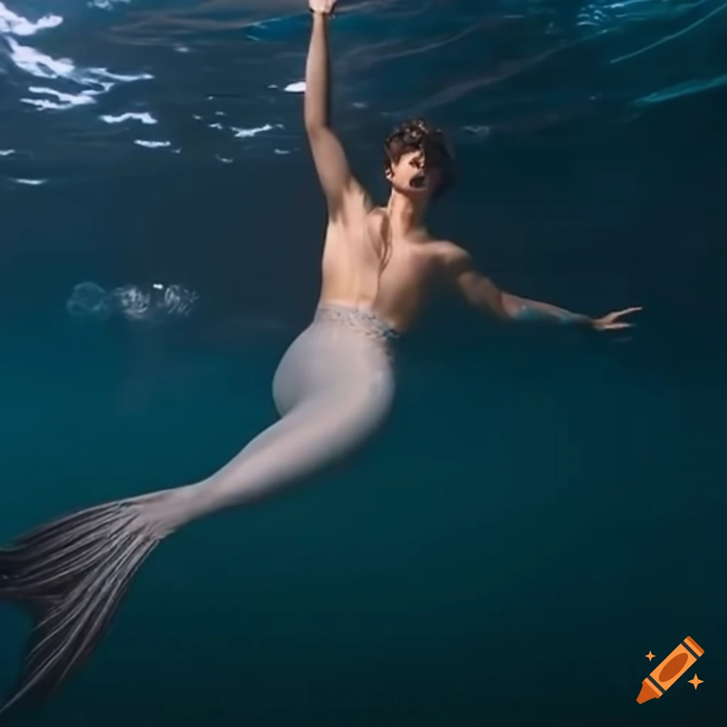 artistic portrayal of Shawn Mendes as a mermaid