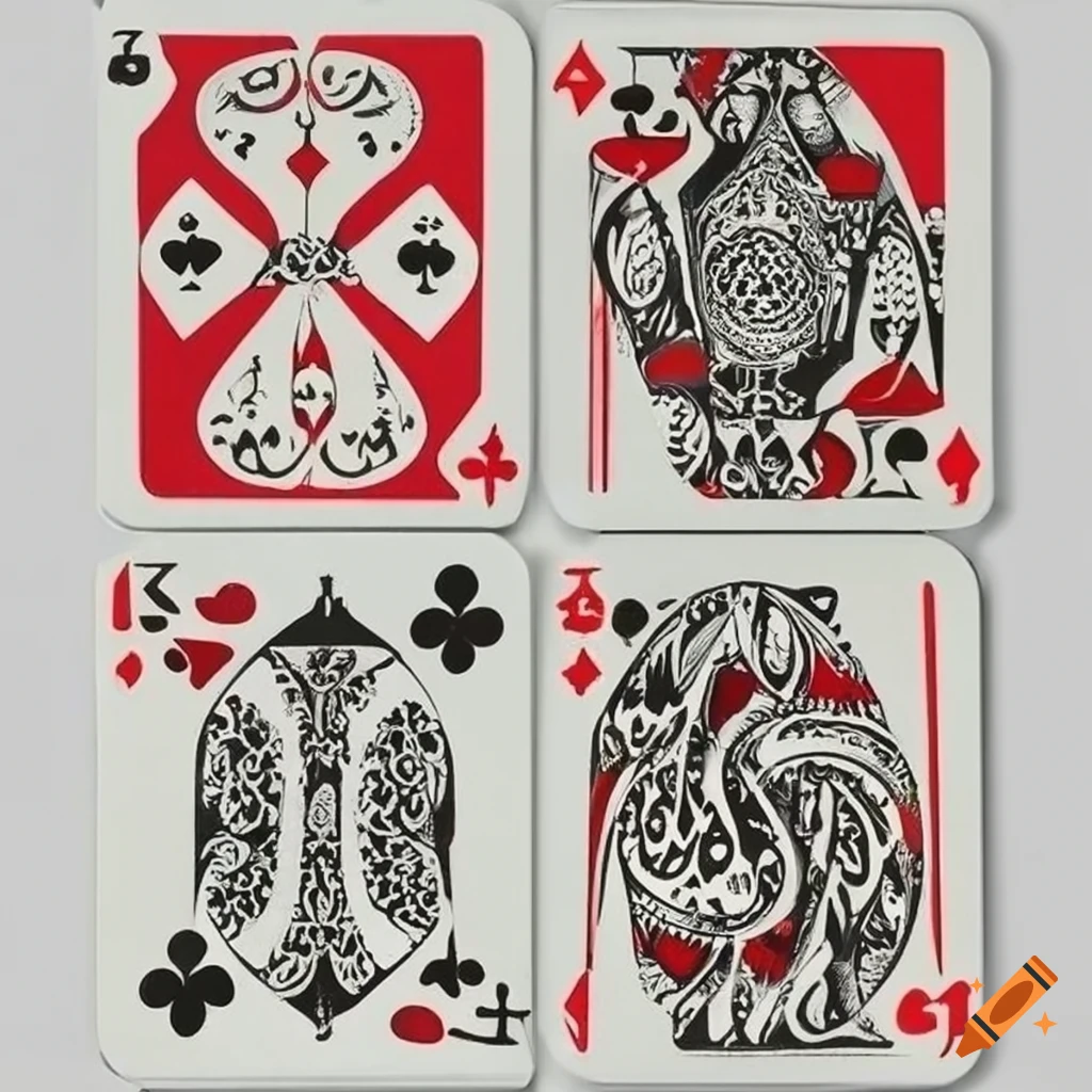Arabic playing card on Craiyon