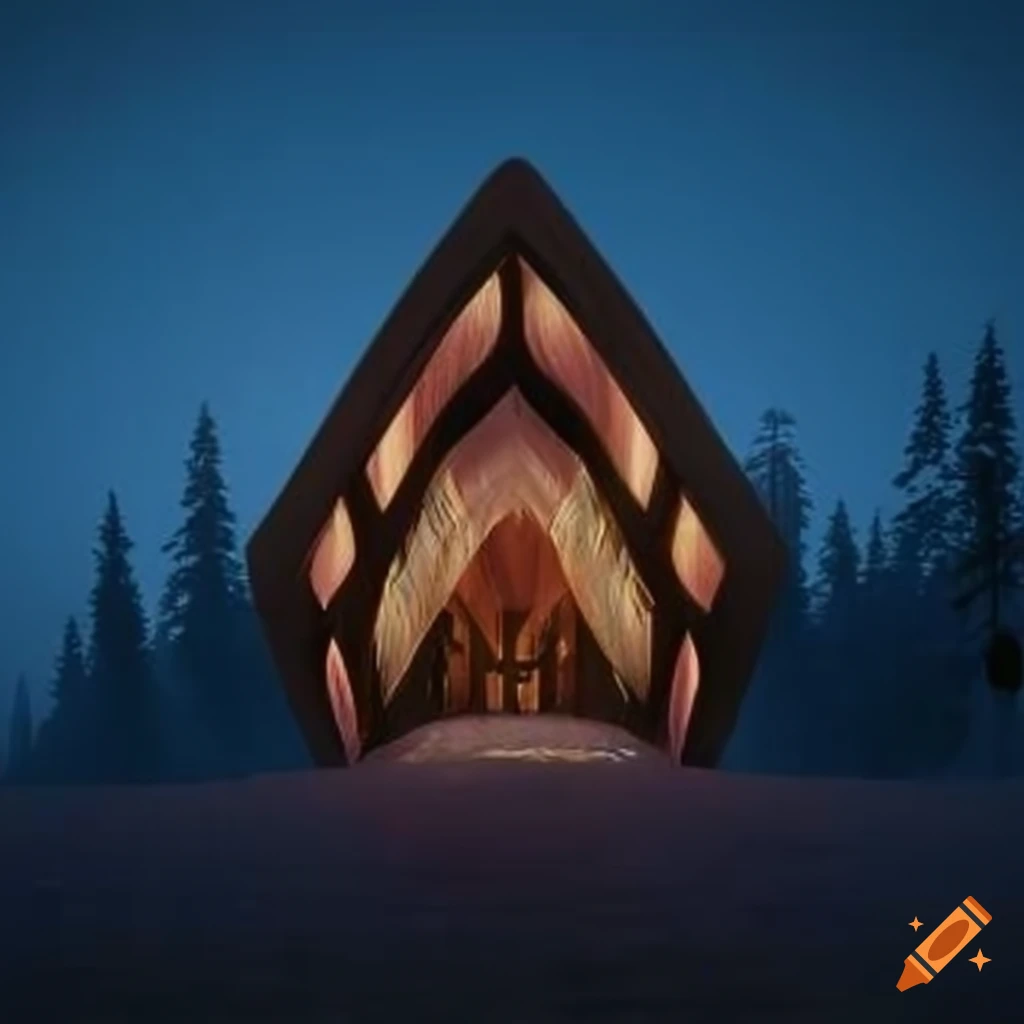 Illusory Architecture Of A Cathedral like Cabin Illusory architecture of a cathedral like cabin