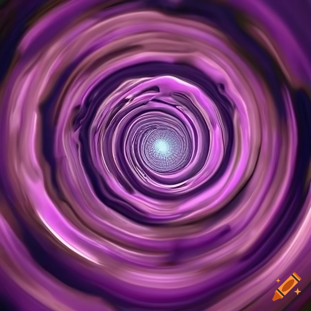 purple vortex of gelatinous substance