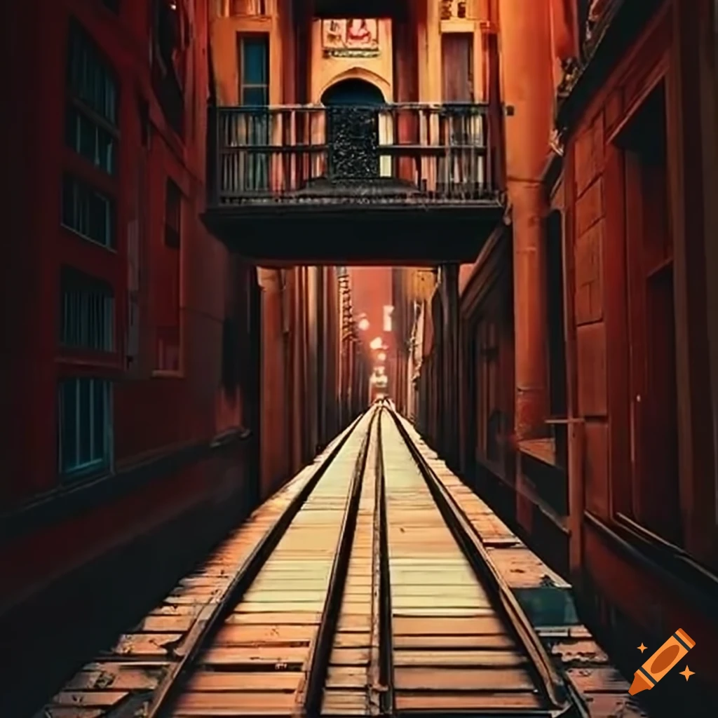 narrow bridge gangway street
