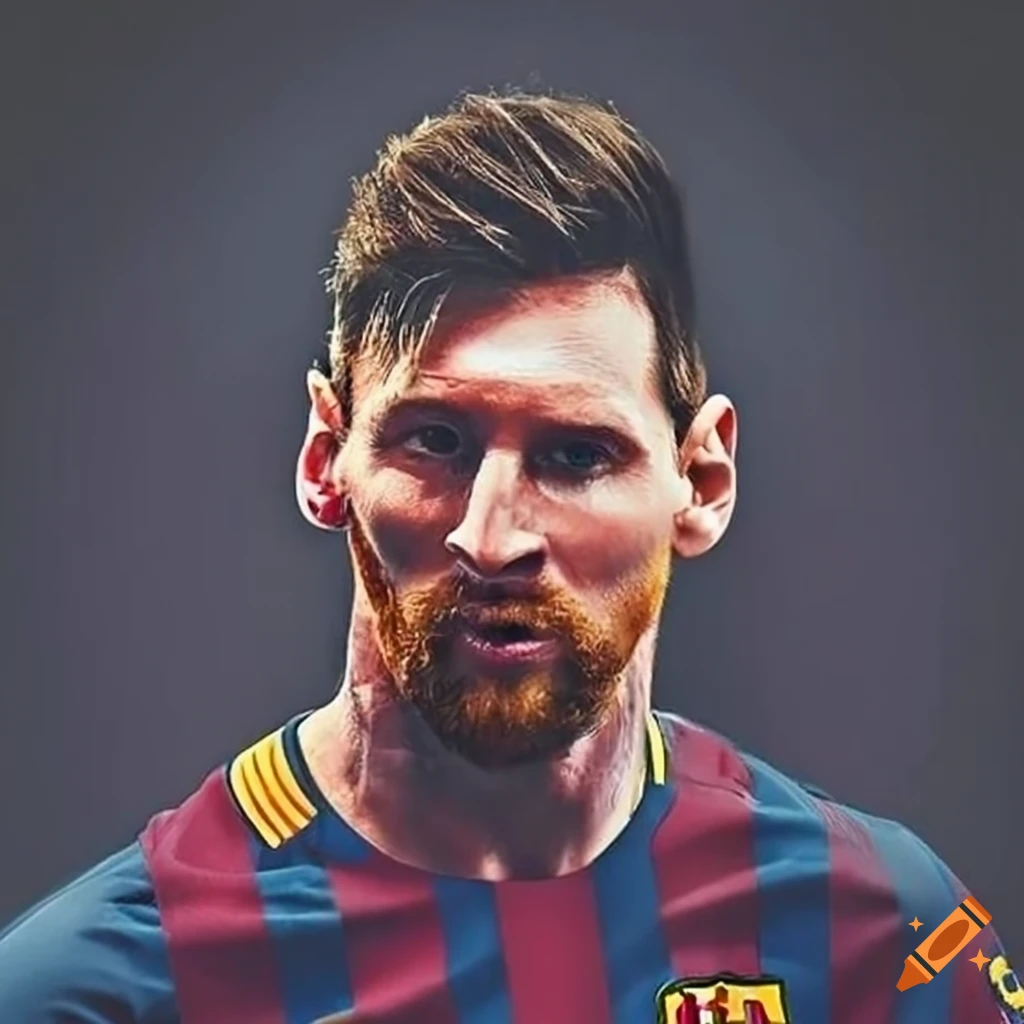Messi's new face in fifa 24 with 4k quality, the best fifa picture in the  world with good quality ps5 on Craiyon