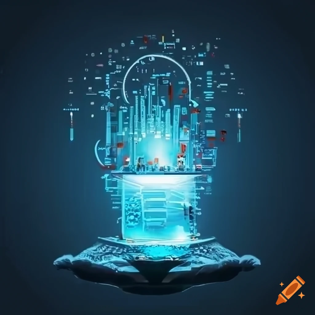 Linkedin background for a computer science professional on Craiyon