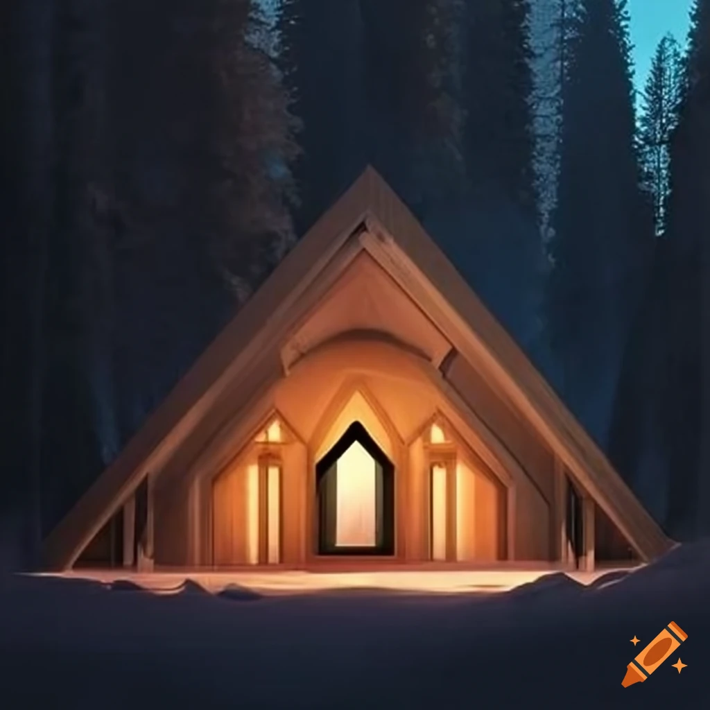 cathedral-inspired cabin architecture