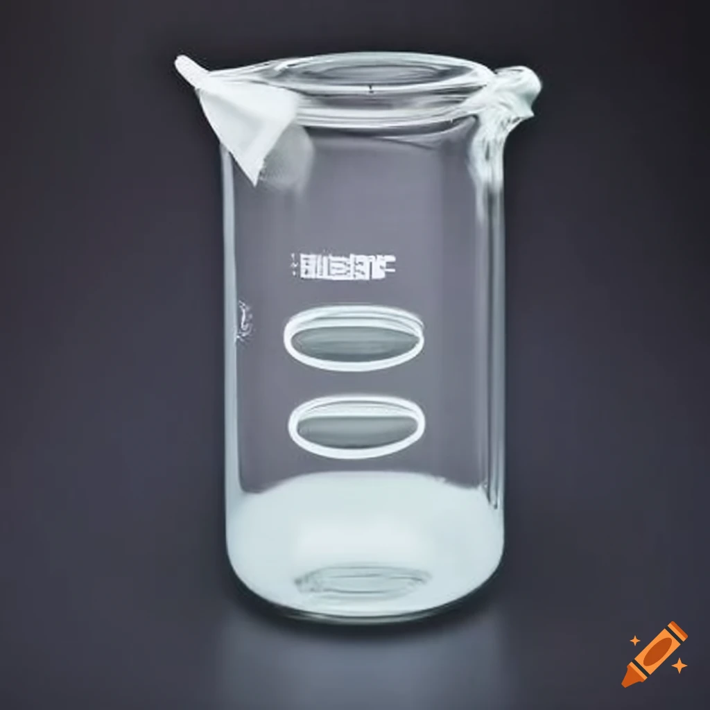 Covered lab glass beaker tube on Craiyon