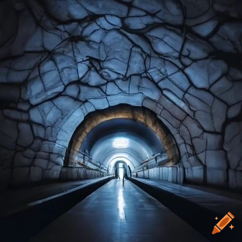 cave-like metro station