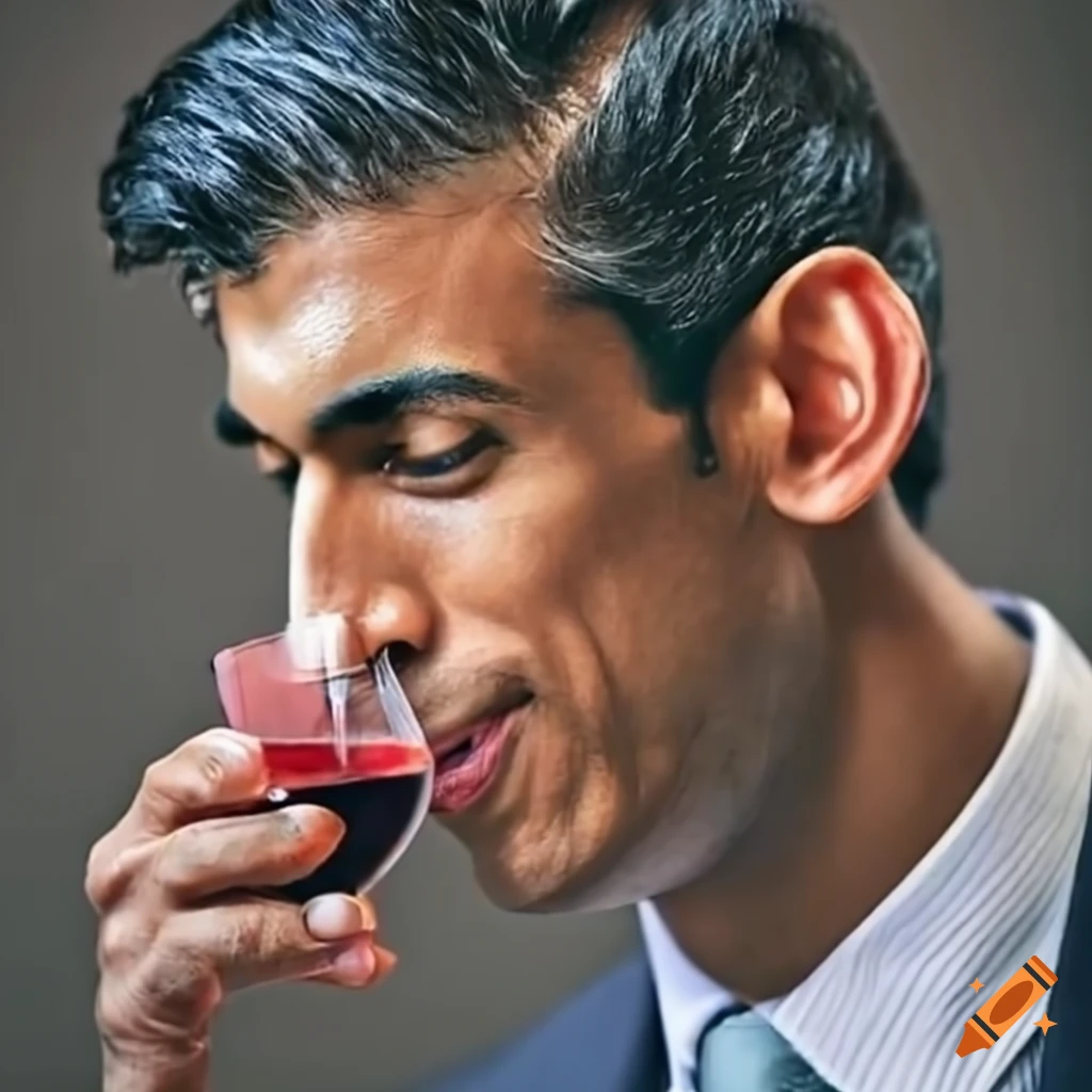 rishi-sunak-enjoying-the-aroma-of-wine-on-craiyon