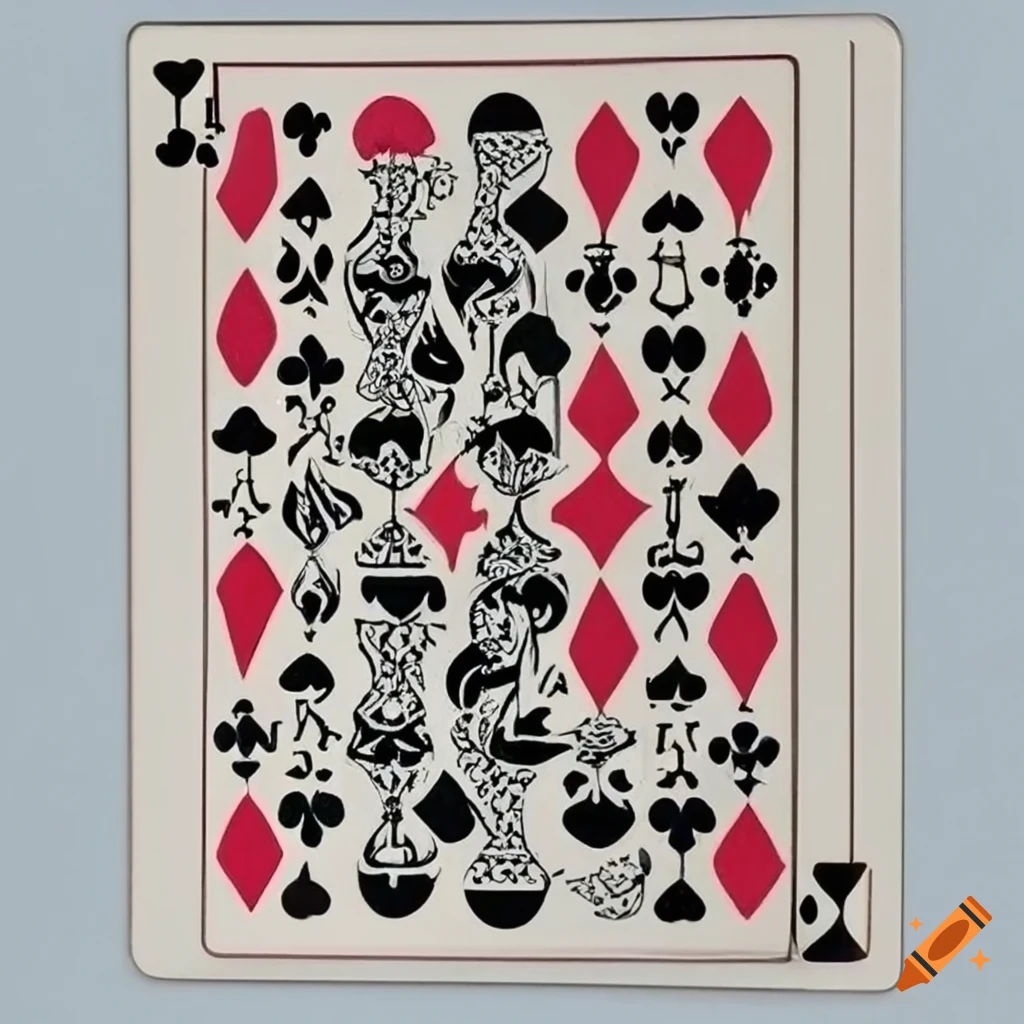 Arabic playing card on Craiyon