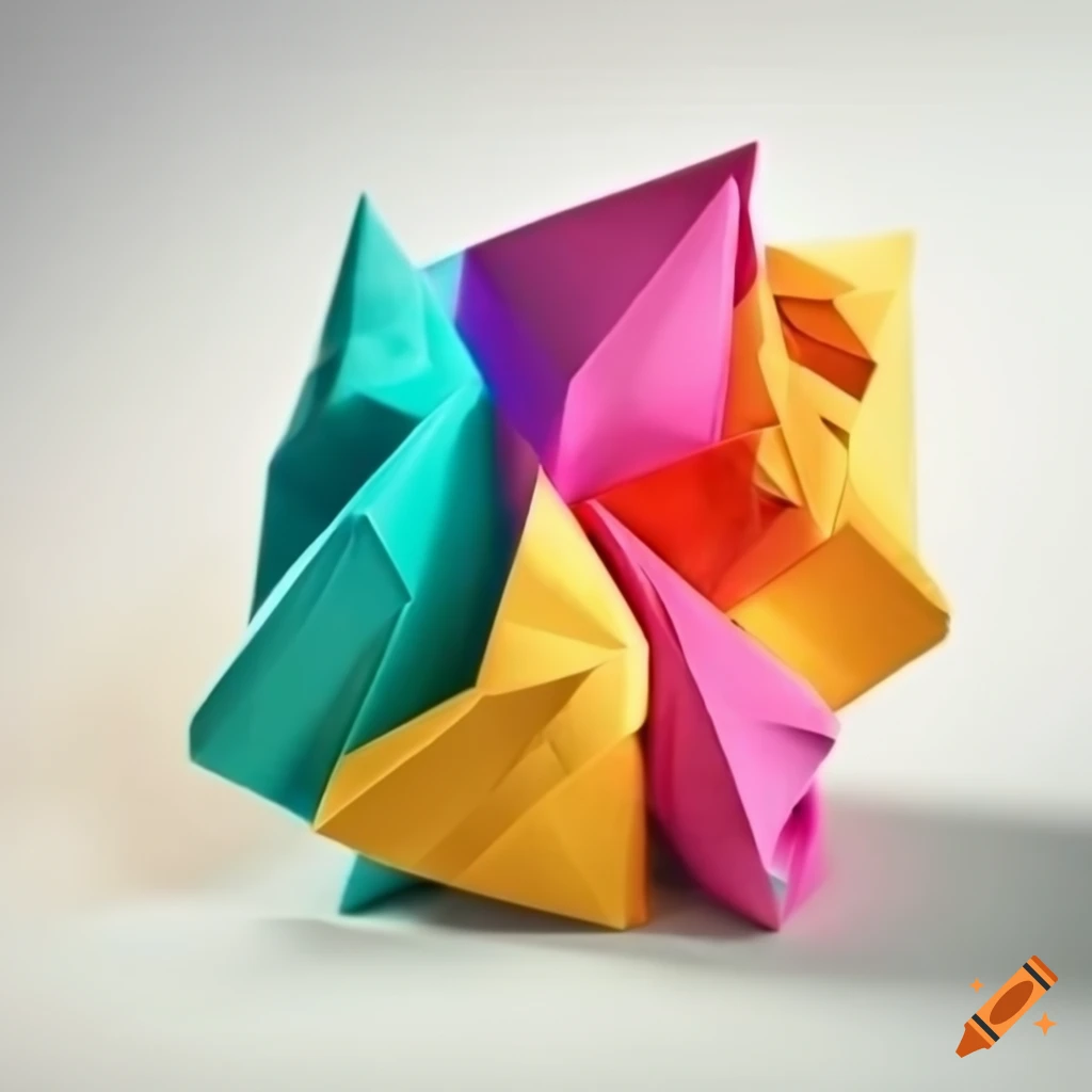 abstract origami sculpture