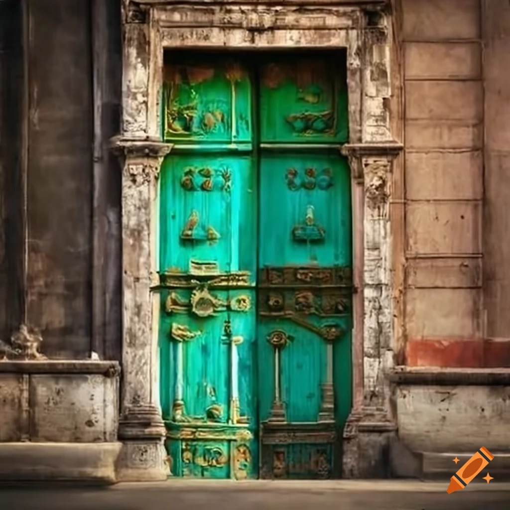 mysterious doorway in Havana city