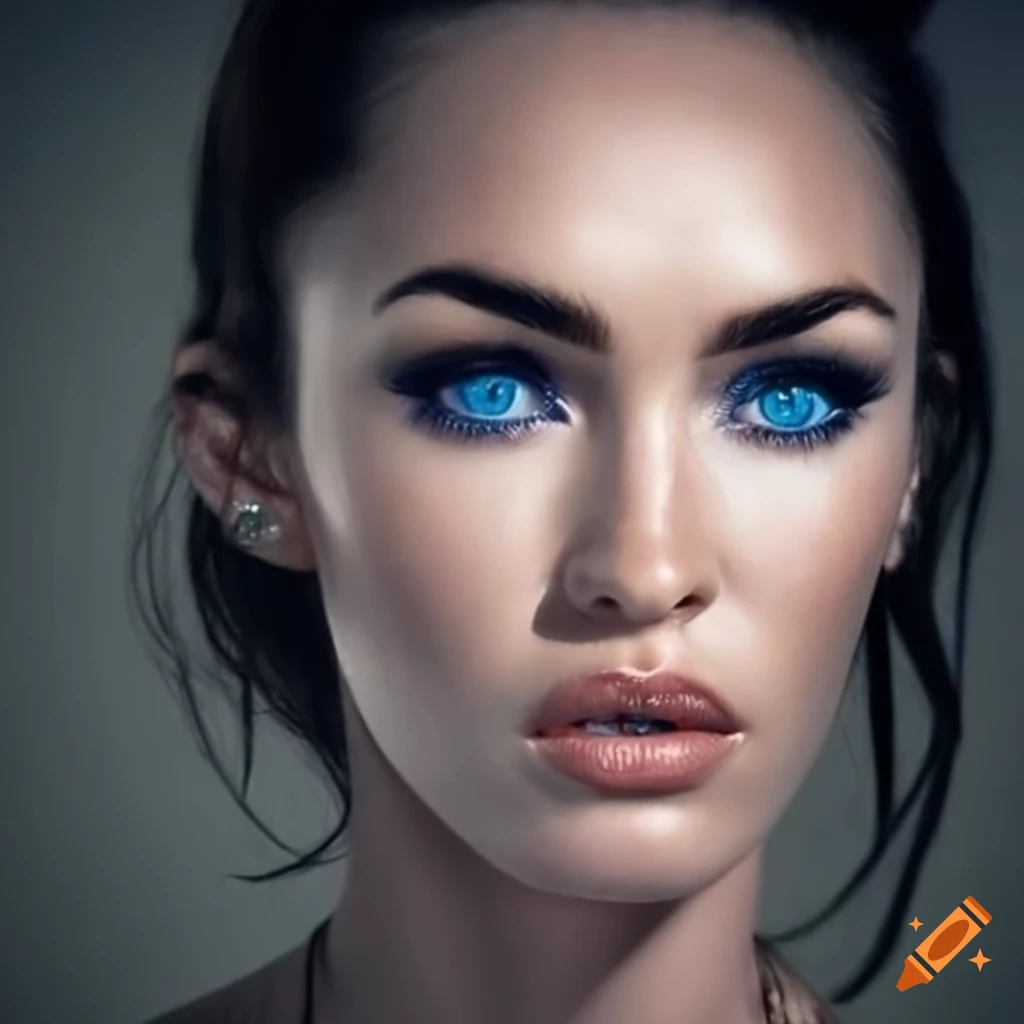 Beautiful portrait of megan fox and miley cyrus on Craiyon