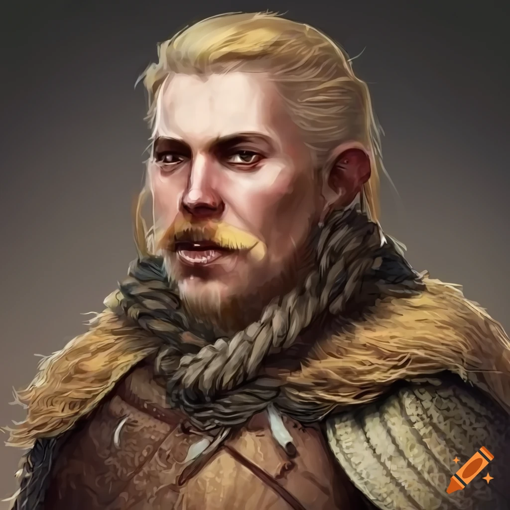 Portrait of a warrior character from pillars of eternity