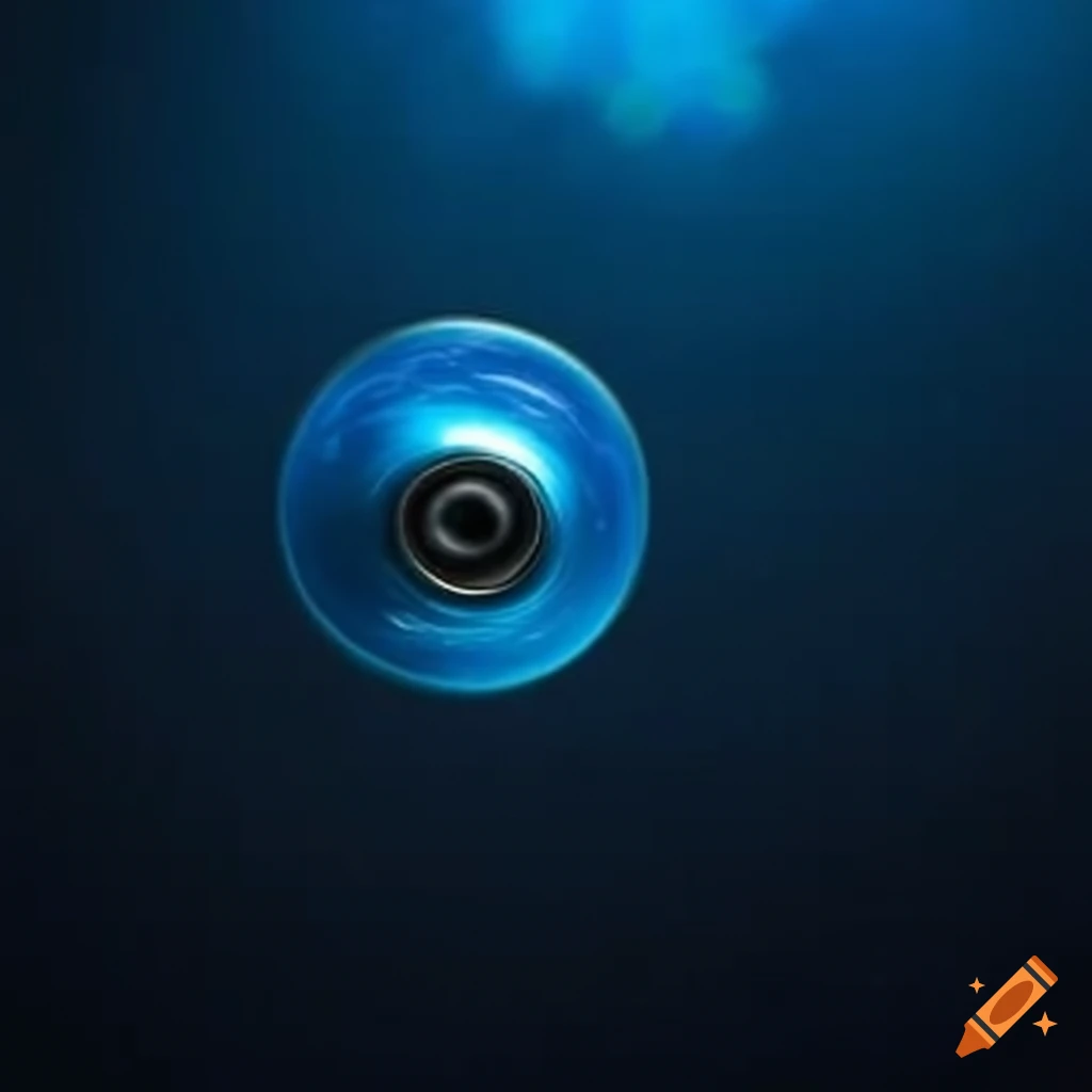 Blue with a flying blue soda can