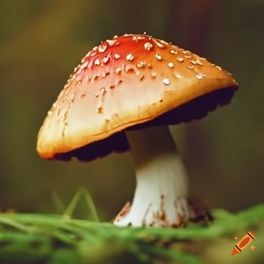 close-up of inky cap mushrooms