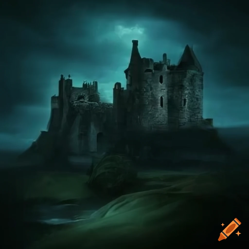 image of a fortified dark celtic castle