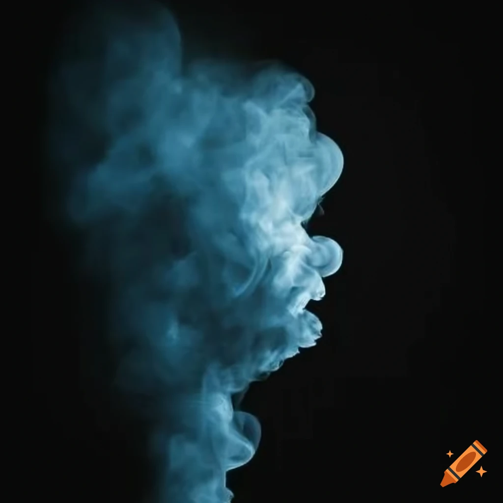 silhouette created by smoke