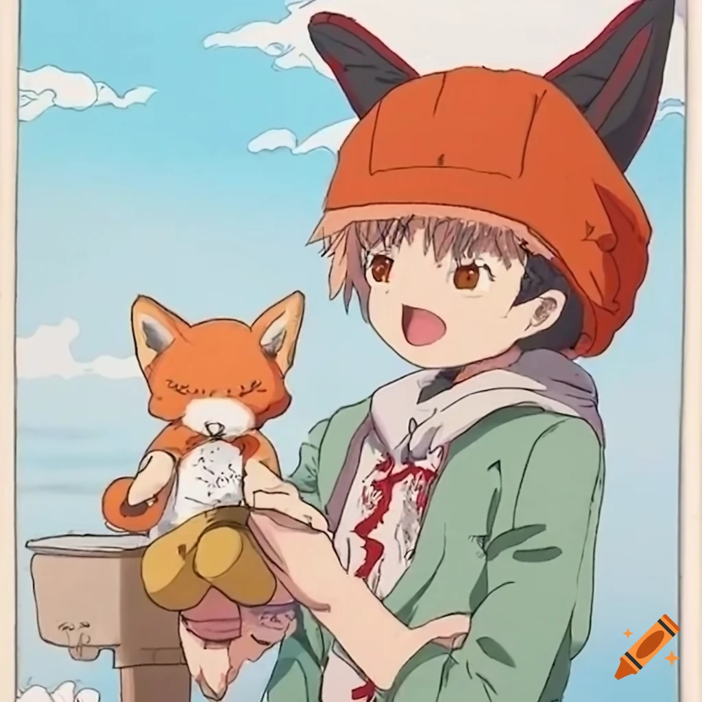 girl with toy rabbit walking next to a van