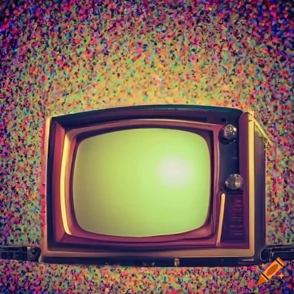 Colorful Static Noise On Vintage Tv On Craiyon